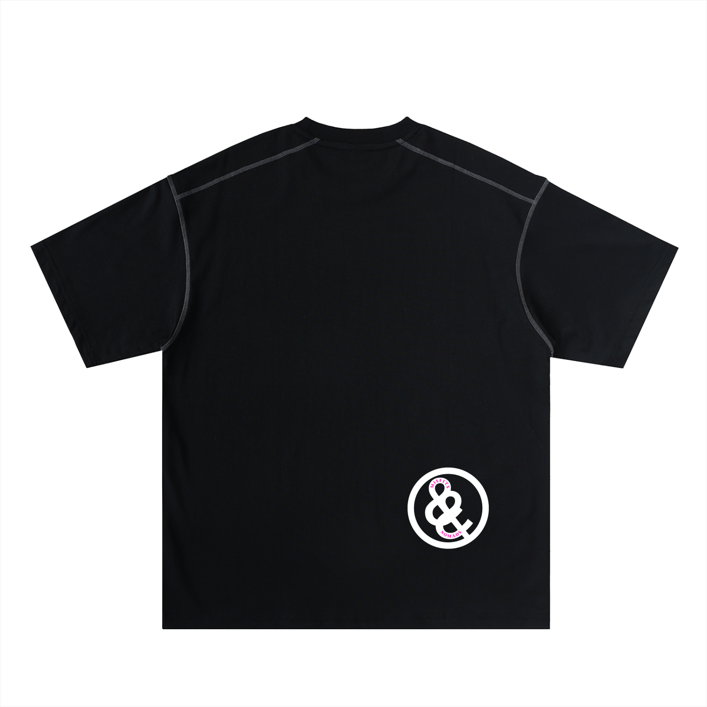 Misfits Contrast-Stitch Oversized Tee